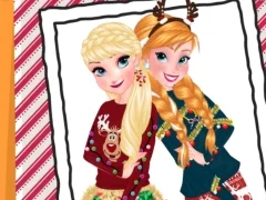 Leikur Sisters Ugly Xmas Sweater á netinu