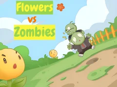 Leikur Flowers vs Zombies á netinu