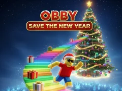 Leikur Obby Save the New Year á netinu