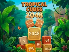Leikur Tropical Cubes 2048 á netinu