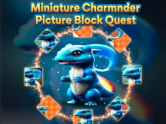 Leikur Miniature Charmander Picture Block Quest á netinu
