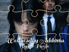 Leikur Wednesday Addams Jigsaw Puzzle á netinu