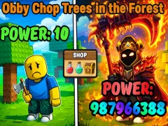 Leikur Obby Chop Trees in the Forest á netinu