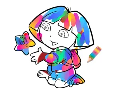 Leikur Jungle Girl: Coloring Pages á netinu