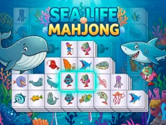 Leikur Sea life mahjong á netinu