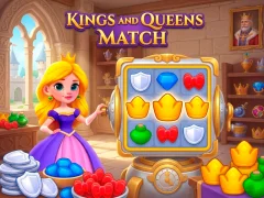 Leikur Kings and Queens Match á netinu