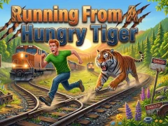 Leikur Running From A Hungry Tiger á netinu