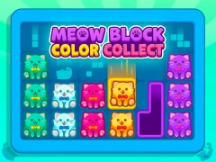 Leikur Meow Block: Color Collect á netinu