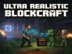 Leikur Ultra Realistic BlockCraft á netinu