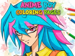Leikur Anime Boy Coloring Pages á netinu