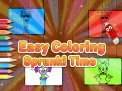 Leikur Easy Coloring Sprunki Time á netinu