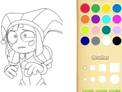 Leikur Pomni Coloring Book For Kids á netinu
