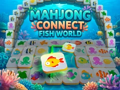 Leikur Mahjong Connect Fish World á netinu
