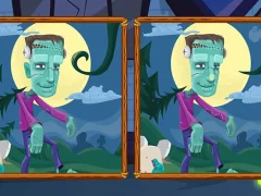 Leikur Halloween Find the Differences á netinu