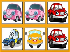 Leikur Funny Cars Memory á netinu