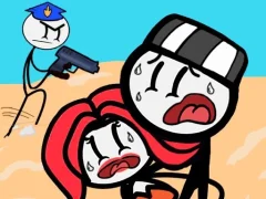 Leikur Stickman Jailbreak Story á netinu