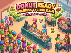 Leikur Donut Ready Business Tycoon Game á netinu