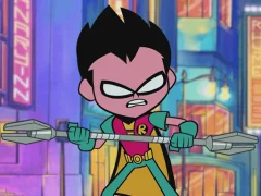 Leikur Teen Titans Go! Hidden Numbers á netinu