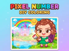 Leikur Pixel Number  DIY Coloring á netinu