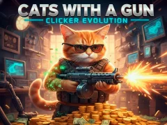 Leikur Cats with a Gun Clicker Evolution á netinu