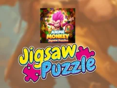 Leikur Anime Monkey Jigsaw Puzzles á netinu