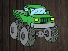 Leikur Monster Truck Jigsaw á netinu