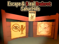Leikur Escape & Steal Brainrot: Sahur Hills á netinu