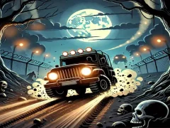 Leikur Racing Car Destroying Zombie á netinu