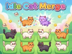 Leikur Idlle Cat Merge á netinu