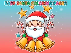 Leikur Easy Santa Coloring Pages á netinu