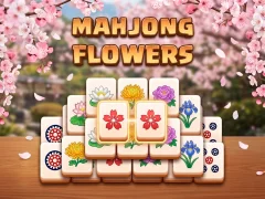 Leikur Mahjong Flowers á netinu