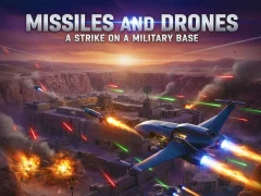 Leikur Missiles and Drones: A Strike On A Military Base á netinu