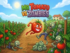 Leikur Mr Tomato VS Zombies á netinu