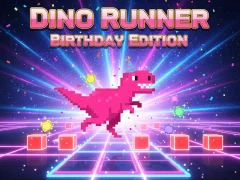 Leikur Dino Runner Birthday Edition á netinu
