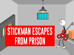 Leikur Stickman Escapes From Prison á netinu