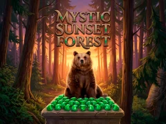 Leikur Mystic sunset forest á netinu