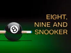 Leikur Nine, eight and snooker á netinu