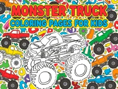 Leikur Monster Truck Coloring Pages For Kids á netinu