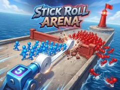 Leikur Stick Roll Arena á netinu