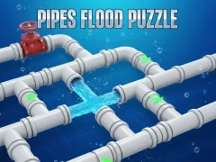 Leikur Pipes Flood Puzzle á netinu