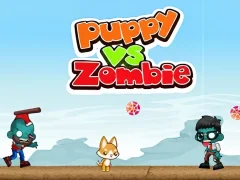 Leikur Puppy vs Zombie á netinu