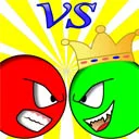 Leikur Red ball vs green king á netinu