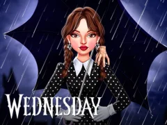 Leikur Celebrity Wednesday Addams Style á netinu