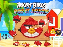 Leikur Angry Birds Pop It Jigsaw á netinu