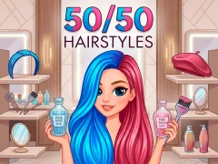 Leikur 50/50 Hairstyles á netinu