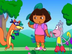 Leikur Dora The explorer  Crocodile Lake á netinu