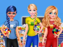 Leikur BFF Princess Vote For  FIFA 2018 Quarter Finals á netinu