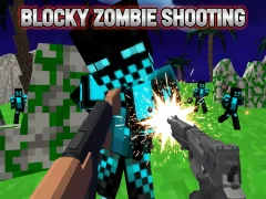 Leikur Blocky Zombie Shooting á netinu