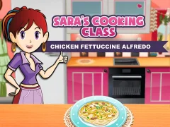 Leikur Sara's Cooking Class: Chicken Fettuccine Alfredo á netinu