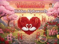 Leikur Valentine's Hidden Alphawords á netinu